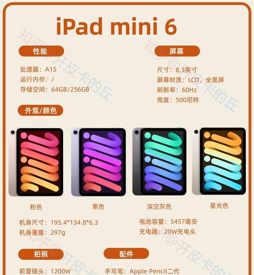 全面解析iPadmini6的参数配置（探究iPadmini6的硬件配置及性能表现，为你购买提供参考）