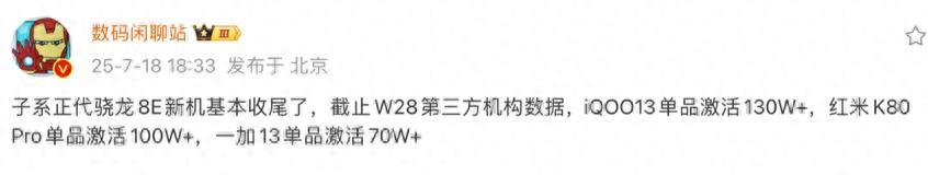 子系旗舰手机销量曝光！骁龙8E即将下放，进一步冲击2.5K价位