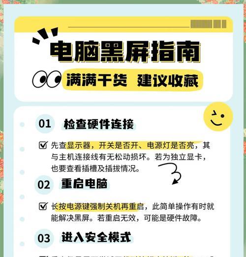 电脑黑屏问题的解决方法（快速排除电脑黑屏故障）