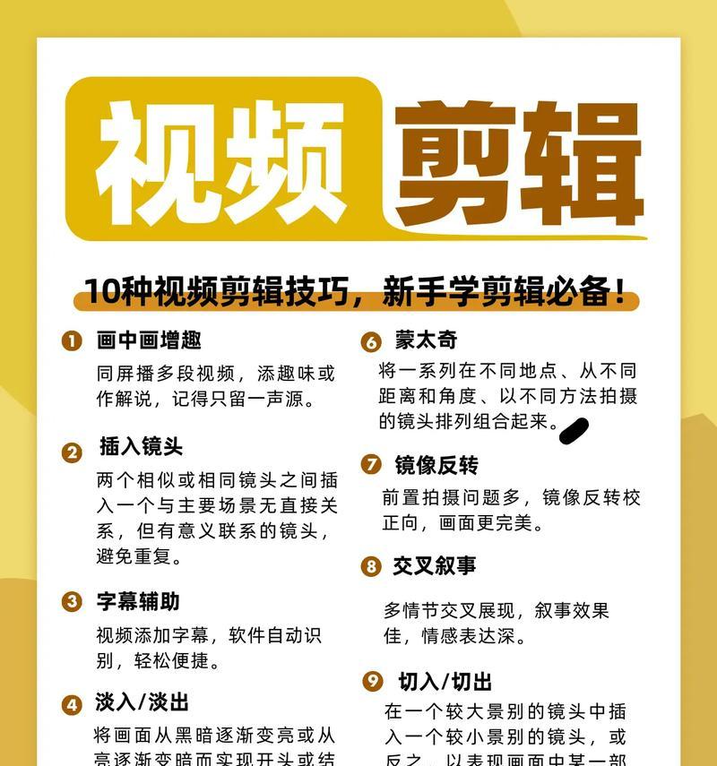如何剪辑视频中的无用部分(详细方法教你快速完成)