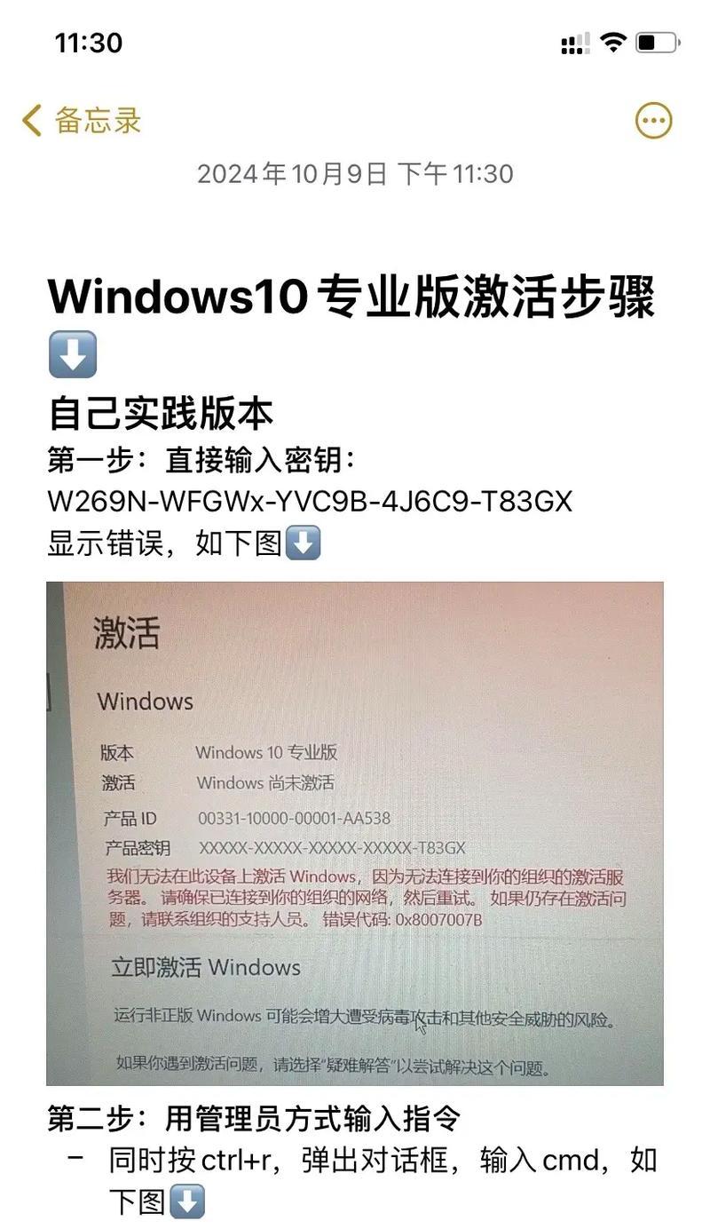 Win10专业版激活工具教程（使用工具成功激活Win10专业版）