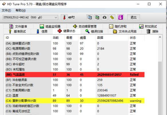 重新分配扇区计数警告修复方法(解决硬盘出现重新分配扇区计数警告的方法)