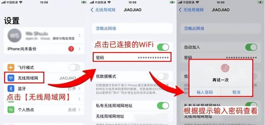 苹果手机如何查看已连接WiFi的密码（简单操作）