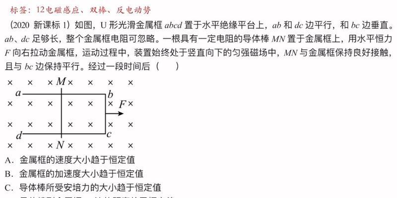 反电动势(电流和磁场的博弈)
