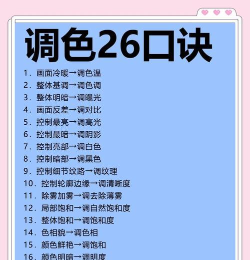 学会以色阶调整颜色的技巧(轻松实现画面调色)